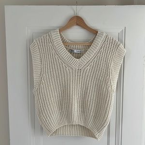 Zara cropped knit sweater vest